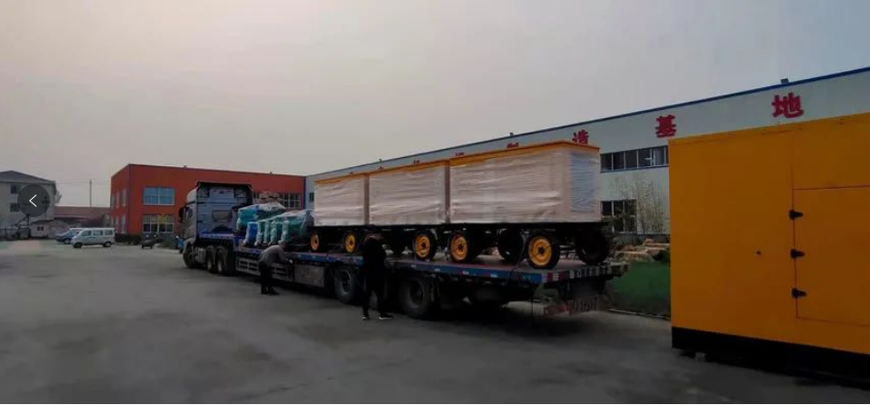 河南客户订购的柴油机今天顺利出厂